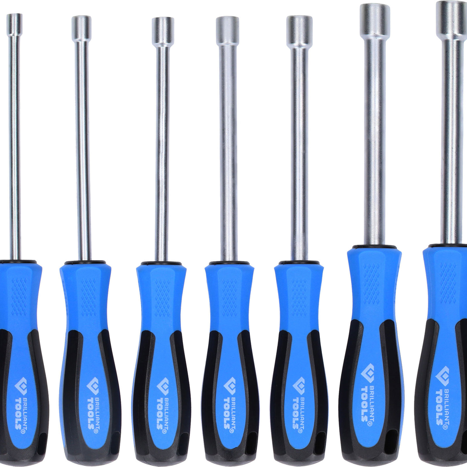 BRILLIANT TOOLS Stecknuss-Schraubendreher-Satz 7tlg. 5 - 12 mm - BT031070