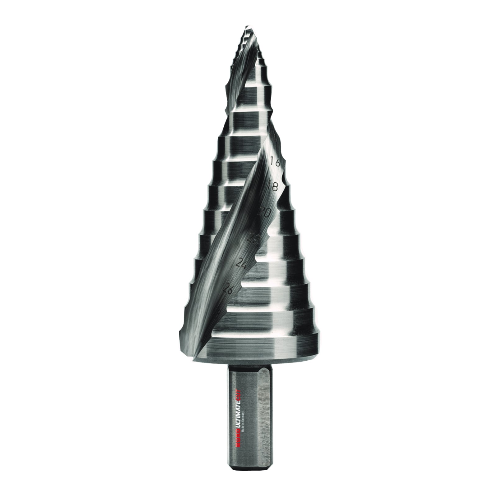 RUKO ULTIMATECUT Stufenbohrer HSS-Co 5 mit FLOWSTEP® Spitze Gr. 2 - 101652E