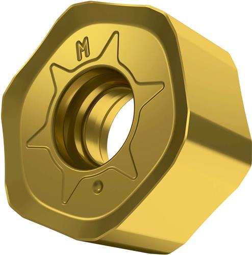 Fräswendeschneidplatte ISO HNGX 0604ANSN-M:M8340 D.3,7mm PVD beschichtet Gold