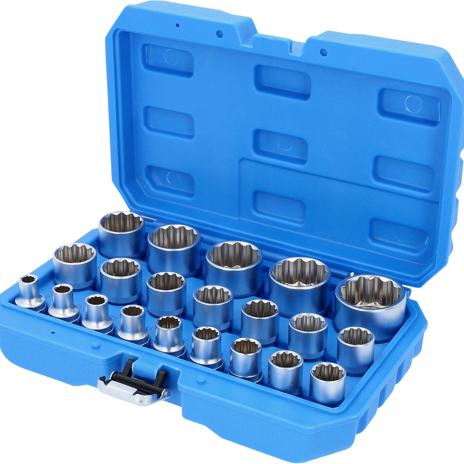 BRILLIANT TOOLS 1/2" Steckschlüssel-Satz Zwölfkant kurz 21tlg. 8 - 36 mm - BT022405