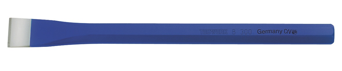 Maurermeißel Gesamt-L.300mm Schneiden-B.26mm Schaft-Q.18mm TECWERK