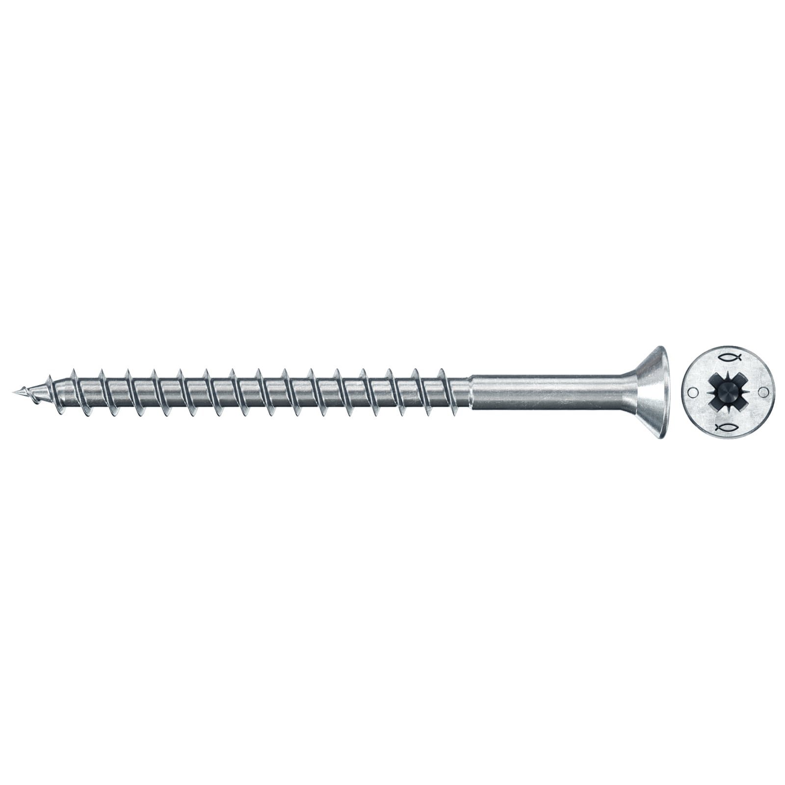 fischer Spanplattenschraube PowerFast FPF II CZP 3,0 x 40 BC 130 Senkkopf Kreuzschlitz PZ Teilgew. - 577628