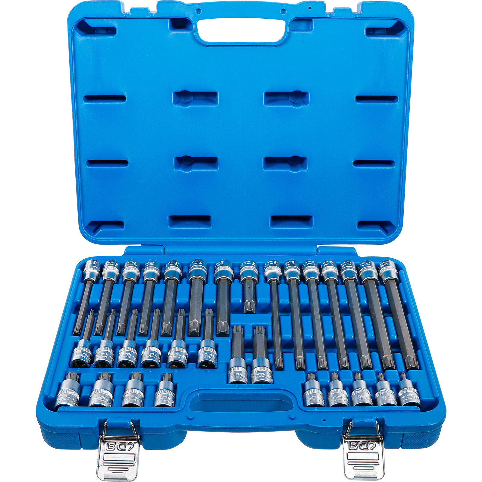 BGS Bit-Einsatz-Satz Antrieb Innenvierkant 12,5 mm (1/2") Keil-Profil (für RIBE) 32tlg. - 5183