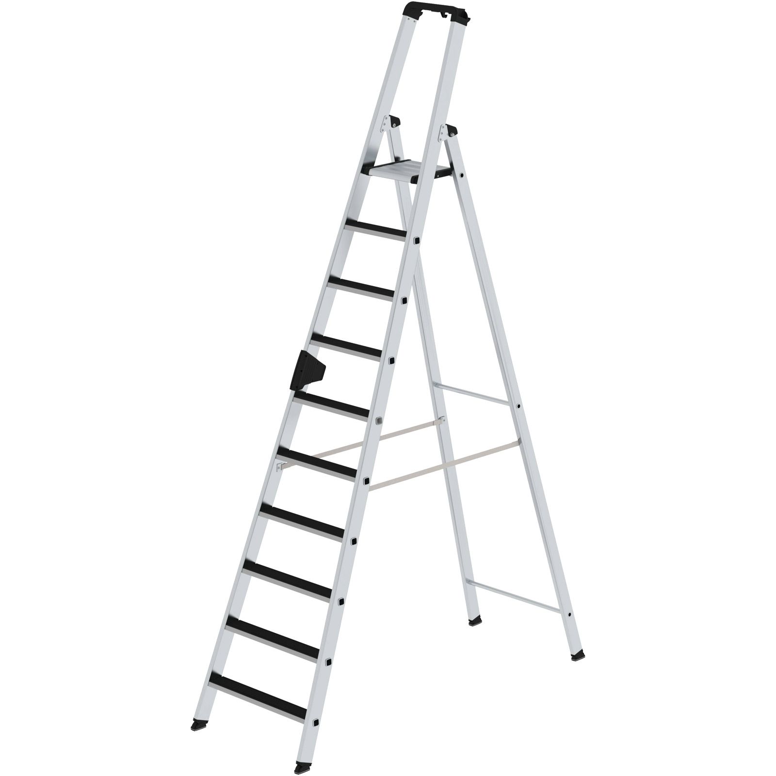 Günzburger Steigtechnik Stufen-Stehleiter einseitig begehbar mit clip-step 10 Stufen - 041510