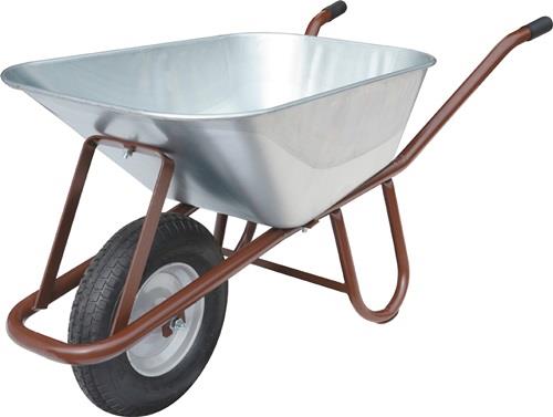 MÜBA Tiefmuldenkarre 90l Luftrad Stahlfelge m.Kugell - 79961