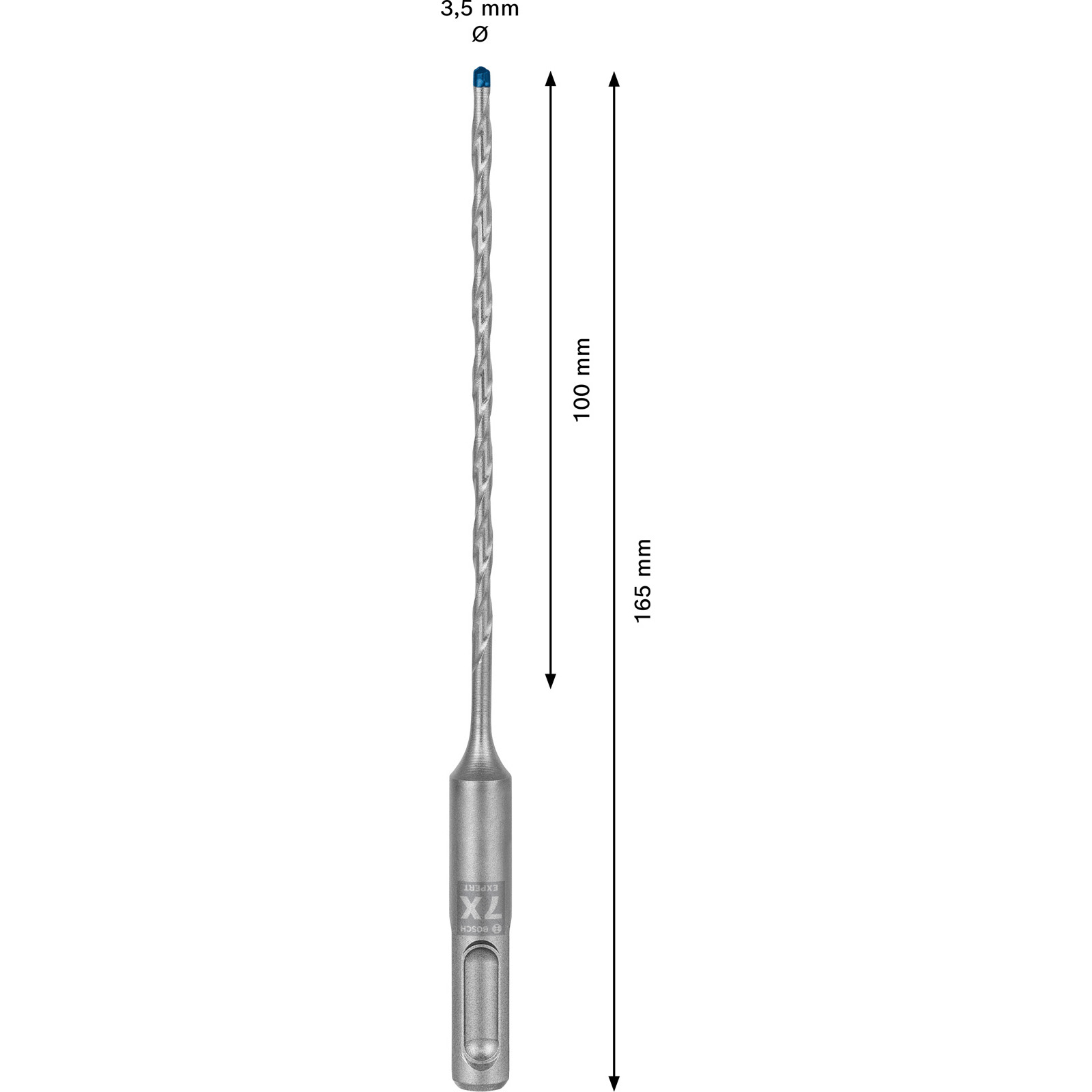 Bosch Expert SDS plus-7X Hammerbohrer 3,5 x 100 x 165 mm - 2608900056