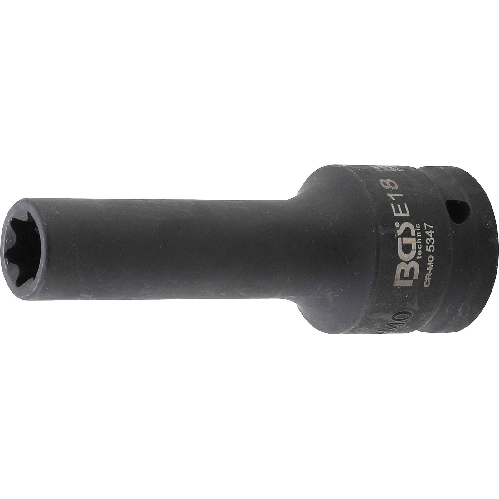 BGS Kraft-Steckschlüssel-Einsatz E-Profil, tief Antrieb Innenvierkant 20 mm (3/4") SW E18 mm - 5347