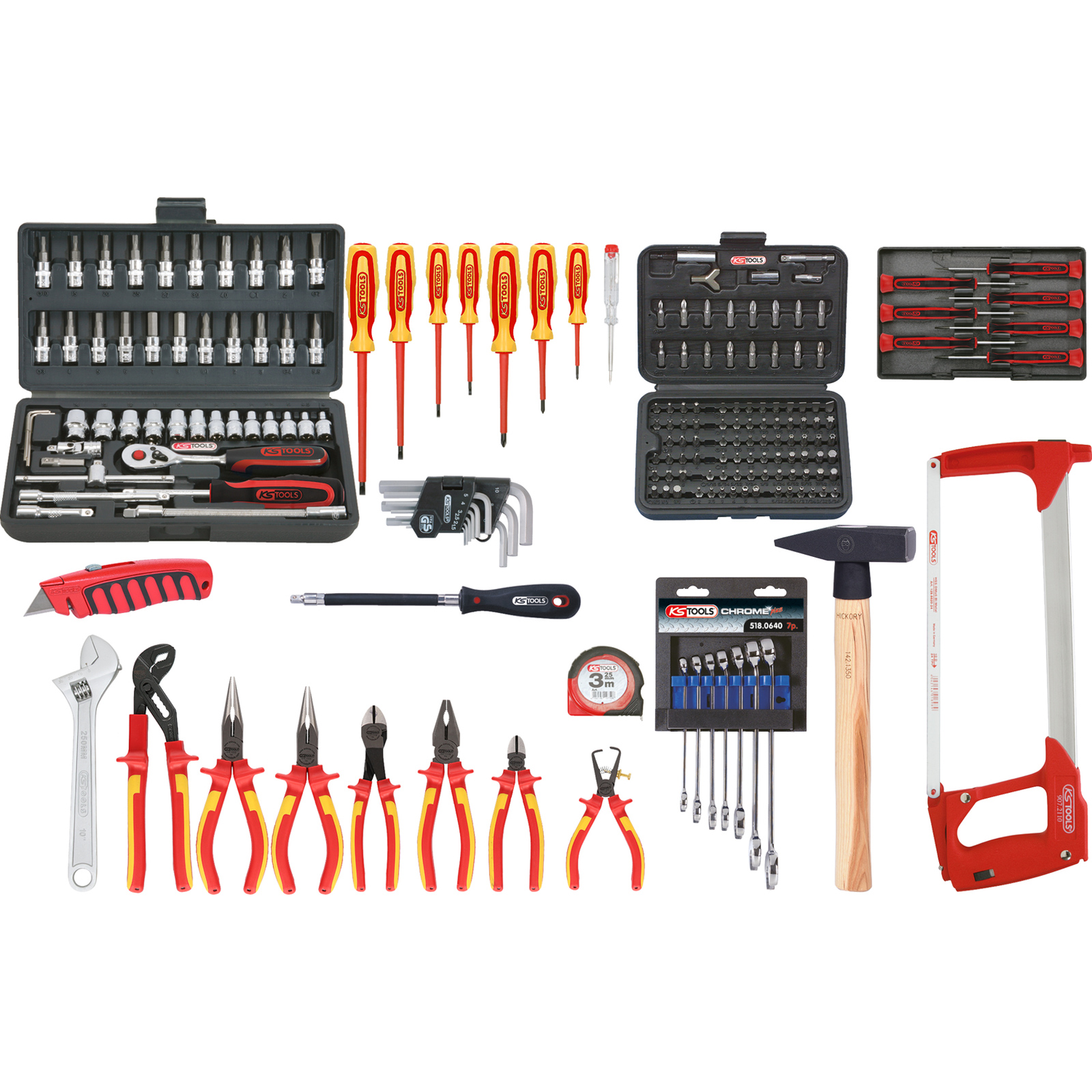 KS TOOLS Premium Max Elektriker-Werkzeugkoffer 195tlg. - 117.0195