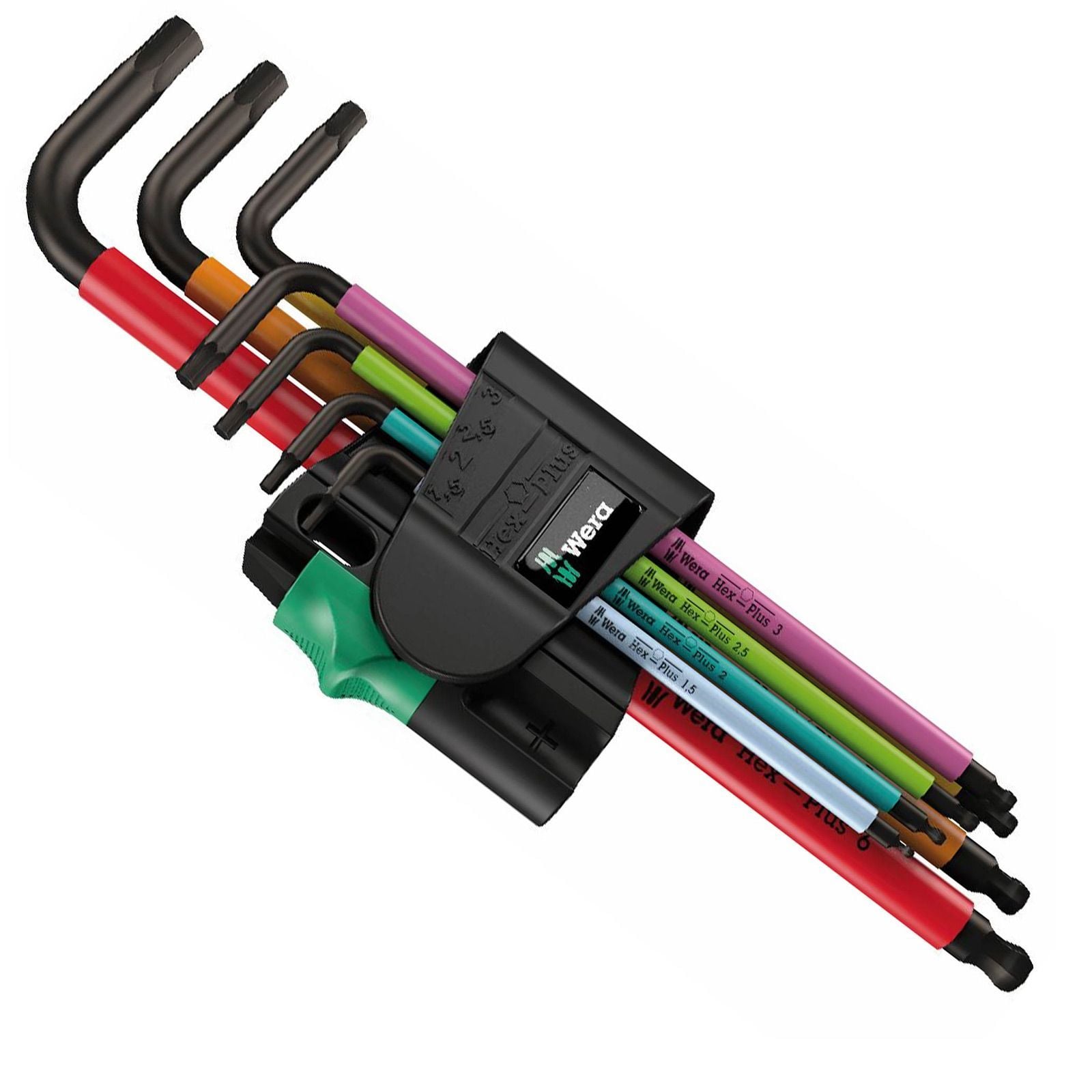 Wera 950 SPKL/7B SM Multicolour Magnet Winkelschlüsselsatz metrisch BlackLaser - 022534