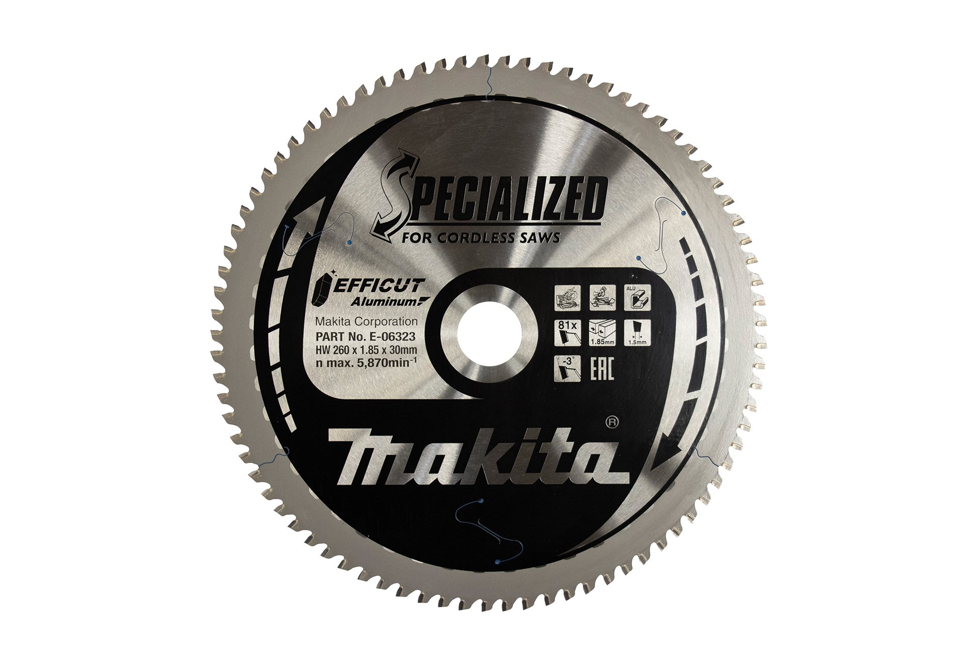 Makita EFFICUT Sägeblatt Aluminium 260 x 30 x 81Z - E-06323