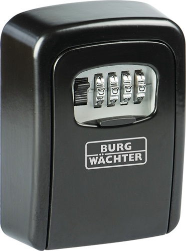 BURG-WÄCHTER Schlüsseltresor Key Safe 30 H120xB90xT40mm m.Schutzkappe Zahlenschl.Anz.Hak.1 - KEYSAFE 30 SB