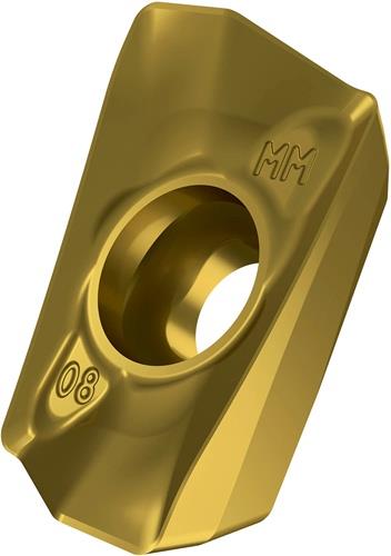 Fräswendeschneidplatte ISO ADMX 160608SR-MM:M8340 D.4,5mm PVD beschichtet Gold