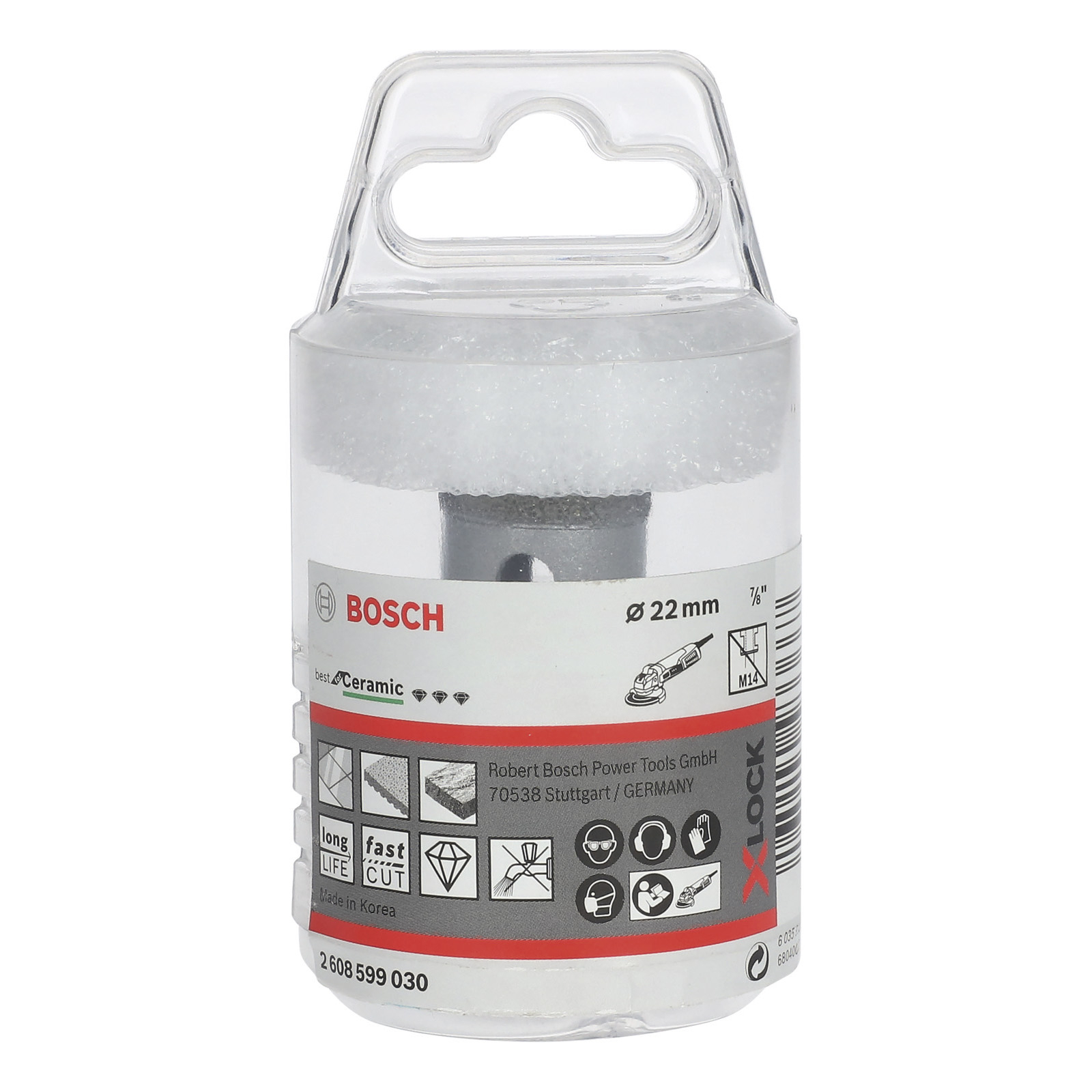 Bosch X-LOCK Diamanttrockenbohrer Best for Ceramic Dry Speed 22 x 35 mm - 2608599030