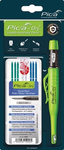PICA Bau-/Tieflochmarker-Dry+Minenset Farbe sortiert +Minenset 4000 871 854 - 30404