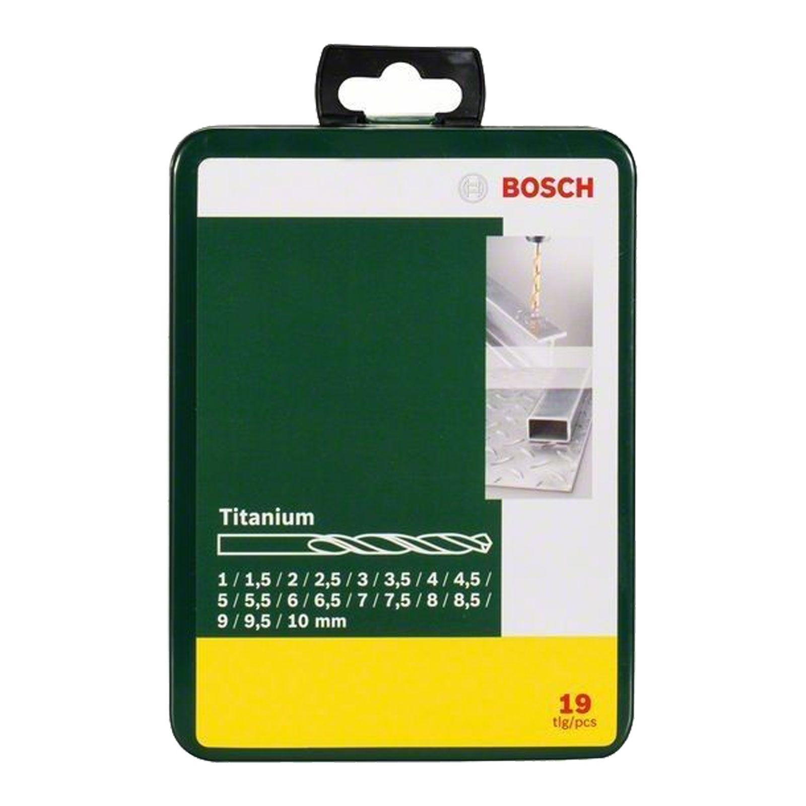 Bosch Metallbohrer-Set HSS-TiN Titanium, 19tlg., Metallkassette - 2607019437