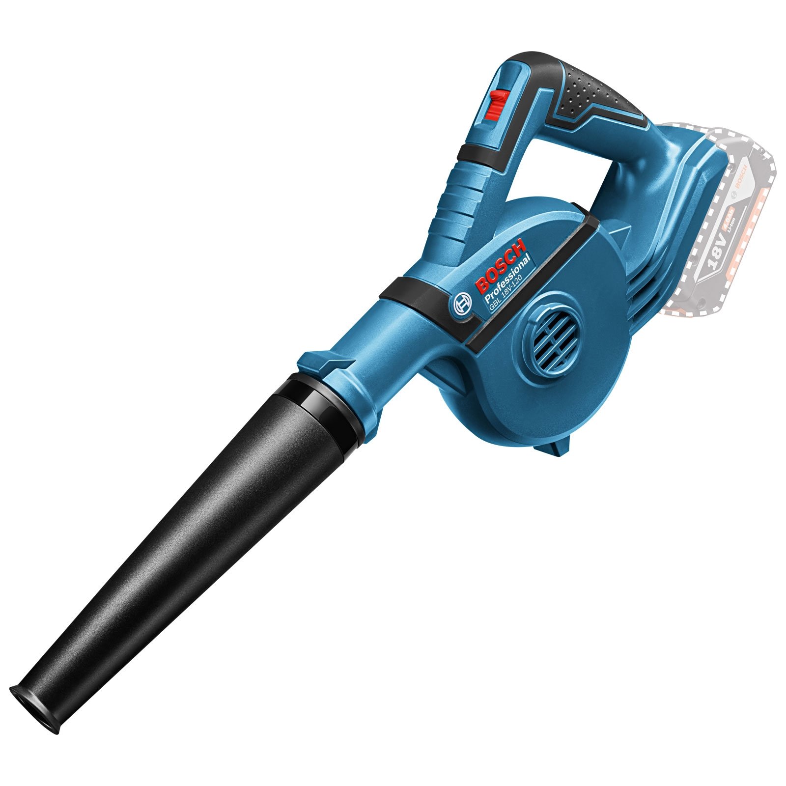 Bosch Akku-Gebläse GBL 18V-120 18 V Solo inkl. Zubehör - 06019F5100