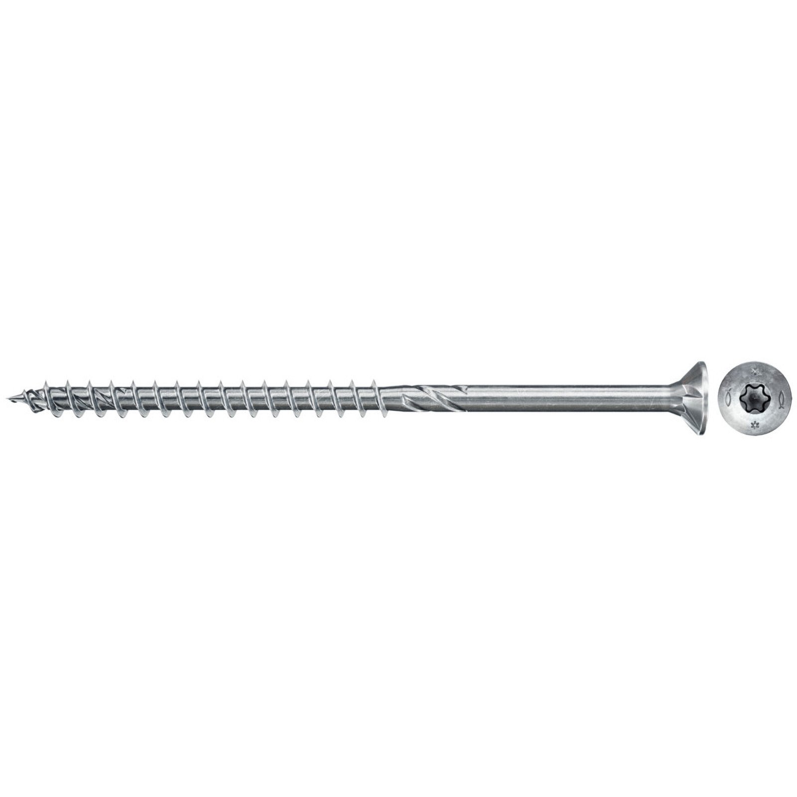 Fischer Power-Fast II FPF II CTP BC Senkkopf mit Innenstern TX20 Teilgewinde galvanisch verzinkt blau passiviert
