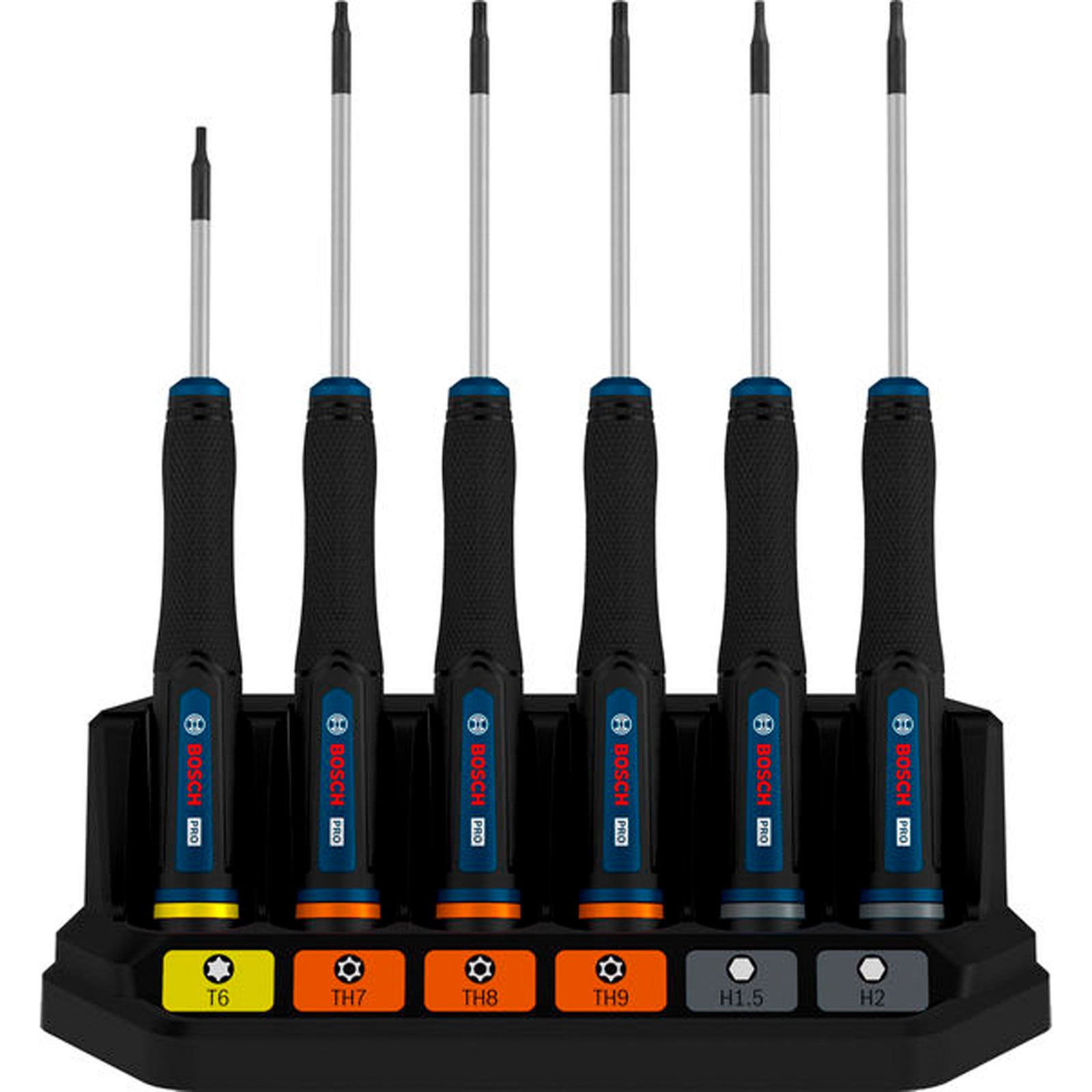 Bosch PRO Präzisionsschraubendreher-Set TX/TH/H 6-tlg. - 1600A039PM