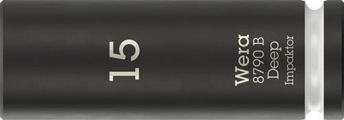 Steckschlüsseleinsatz 8790 B Impaktor Deep 3/8 Zoll 15mm L.63mm WERA
