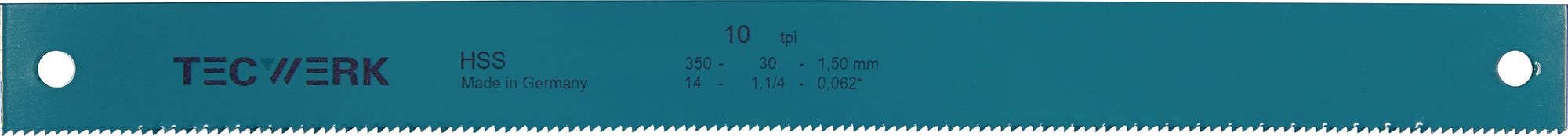 Maschinensägeblatt L350xB32xS1,6mm HSS Loch-D.8,5mm ZpZ 8 TECWERK