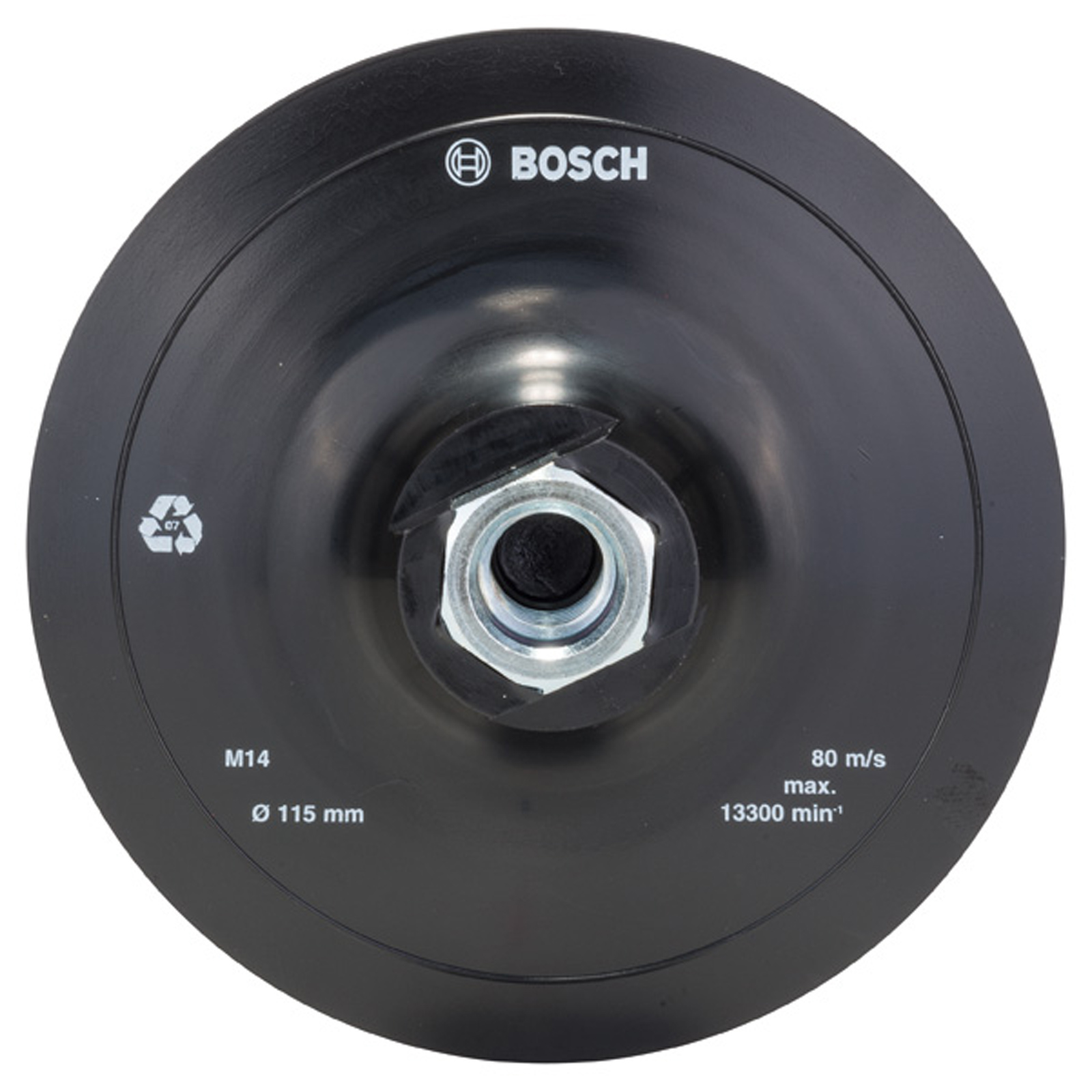Bosch Gummischleifplatte für Winkelschleifer Klettverschlusssystem 115 mm - 2609256271