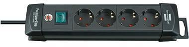 brennenstuhl Steckdosenleiste Premium-Line 1951140100 4fach sw