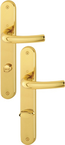 HOPPE Langschildgarnitur Tôkyô M1710RH/265 MS F71 SK/OL 78mm DIN L/R - 2804328