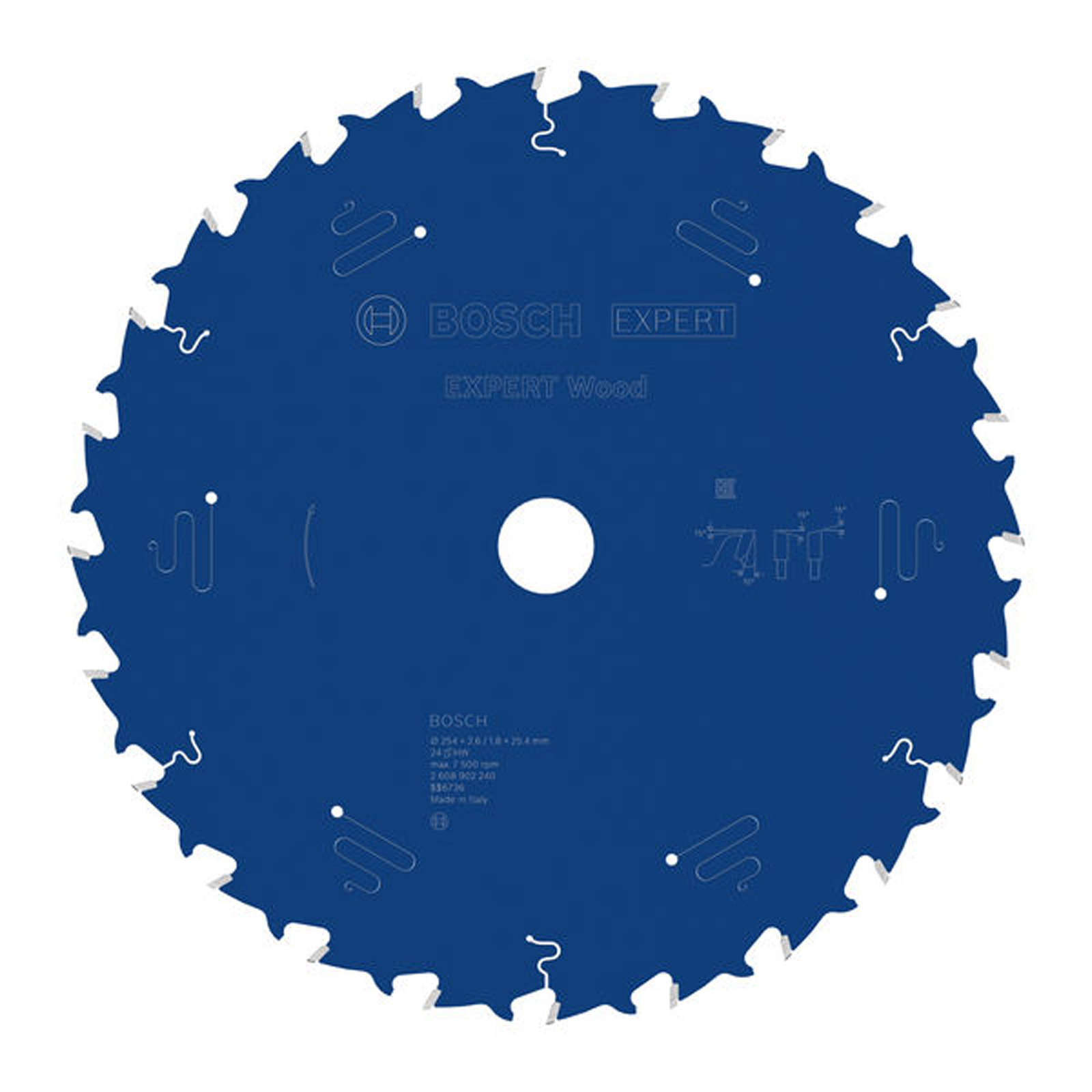 Bosch EXPERT Wood Kreissägeblatt 254x25,4 mm Z24 - 2608902240