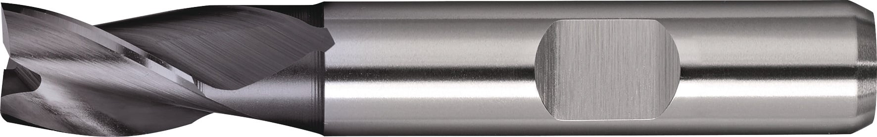 Bohrnutenfräser DIN 327 TypN D.4mm HSS-Co8 TiCN Weldon Z.3 kurz TECWERK