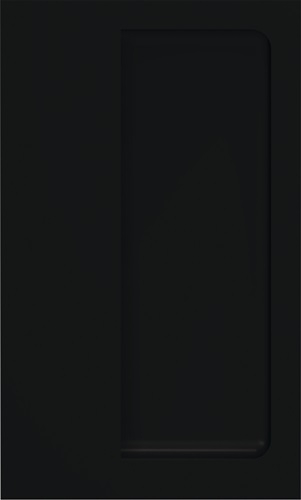 HEWI Schiebetürmuschel 539B PA 90 tiefschwarz ma rechteck.TS ab 19mm f.HLT - 539B 90