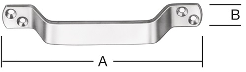 VORMANN Handgriff L.160mm B.20mm V2A Löcher 4 - 10193160