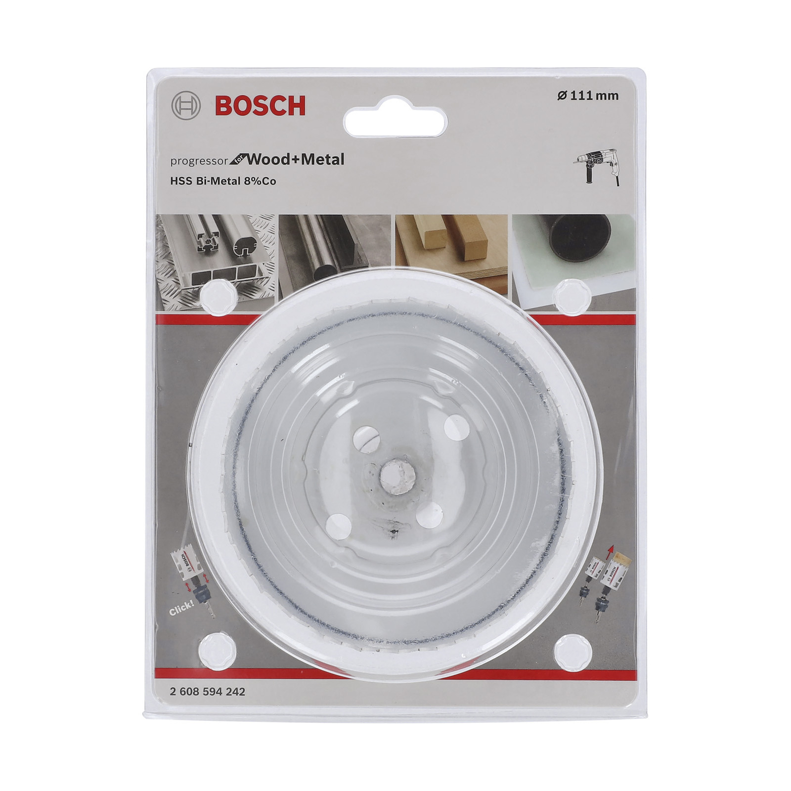 Bosch Lochsäge Progressor for Wood and Metal 111 mm - 2608594242