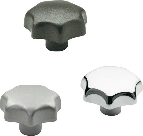 Ganter Norm Sterngriff DIN 6336 mit Gewindebuchse - 6336-KT-63-M12-K