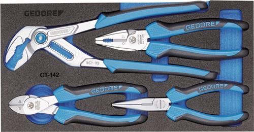 Gedore Werkzeugmodul 1500 CT1-142 4-teilig 1/3-Modul - 2309025