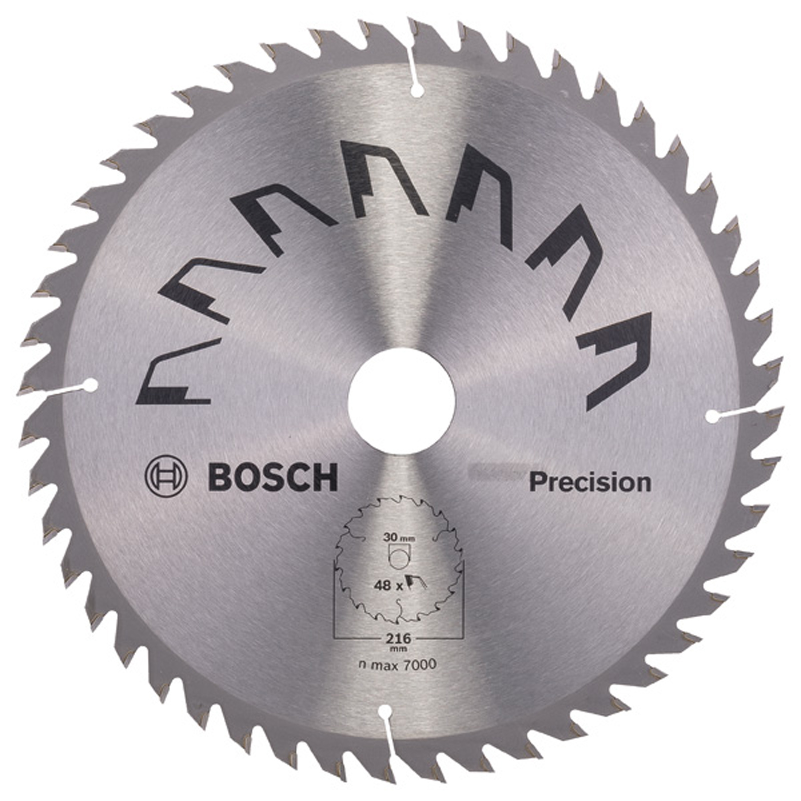Bosch Kreissägeblatt PRECISION D= 216 mm Bohrung= 30 mm Z= 48 - 2609256936