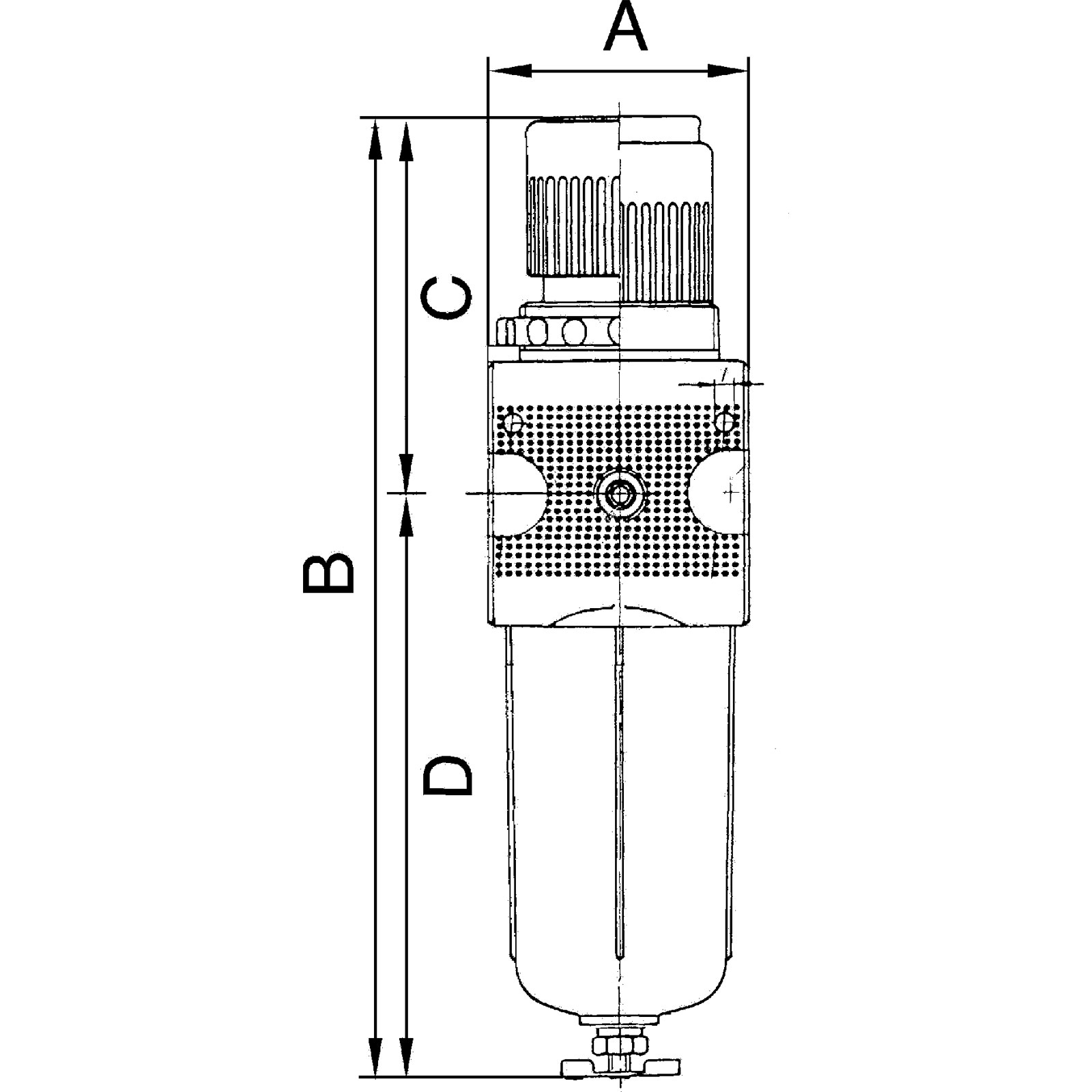 Riegler Filterregler multifix PC-Behälter BG 1 G 1/4 0,5-10 bar HA - 100470