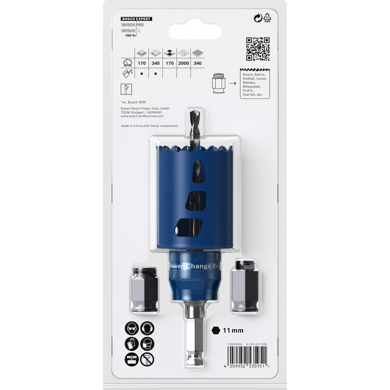 Bosch Expert Tough Material Lochsäge-Starter-Set 51 x 60 mm - 2608900449