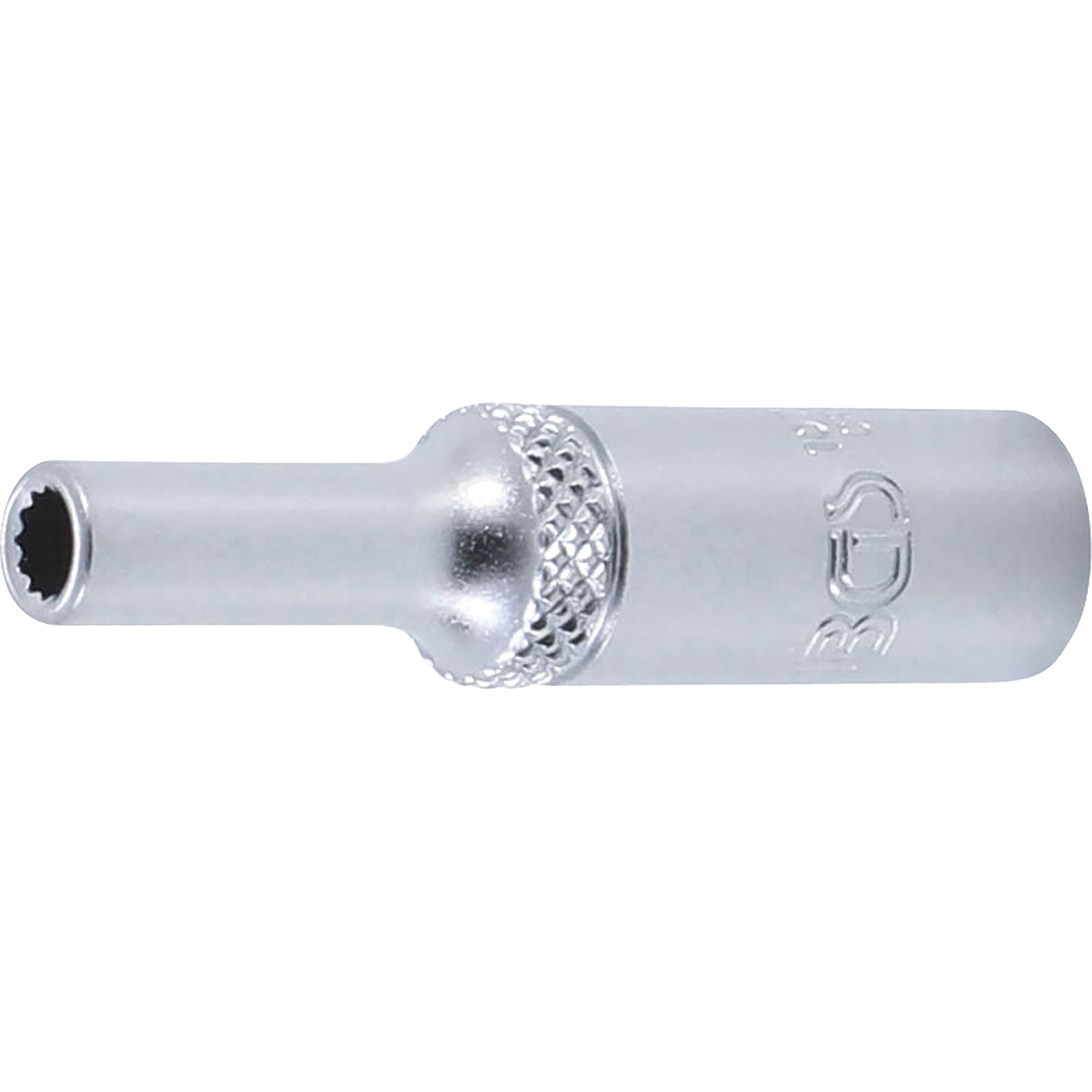 BGS Steckschlüssel-Einsatz Zwölfkant tief Antrieb Innenvierkant 6,3 mm (1/4") SW 4 mm - 10702