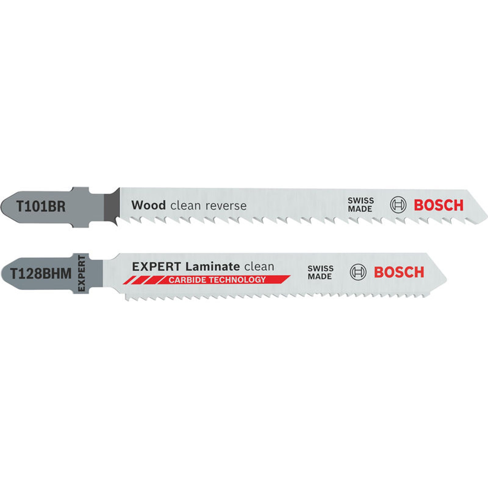 Bosch T101BR und EXPERT Laminate clean T128BHM Stichsägeblätter-Set 26-tlg. - 2608665463