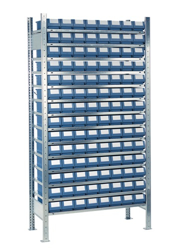 Steckregal H2000xB1.000xT400mm Anbauregal 14 Stahlböden 112 x 4 - 9000453753