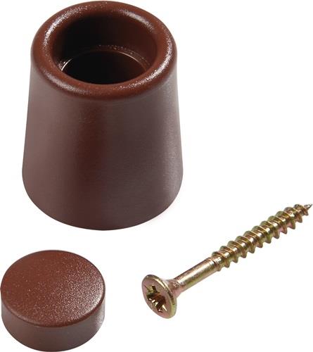 Türpuffer Ø 29 mm H.35 mm braun Dübelmontage (25 Stk.) - 501503