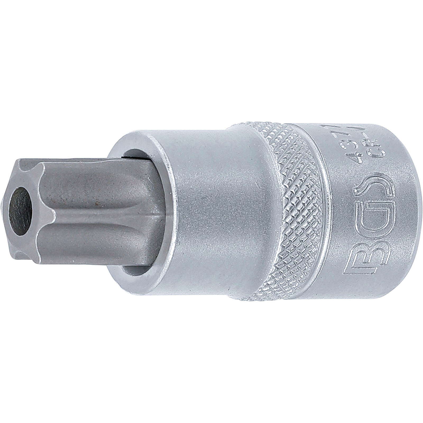 BGS Bit-Einsatz Antrieb Innenvierkant 12,5 mm (1/2") T-Profil (für Torx) mit Bohrung T70 - 4377