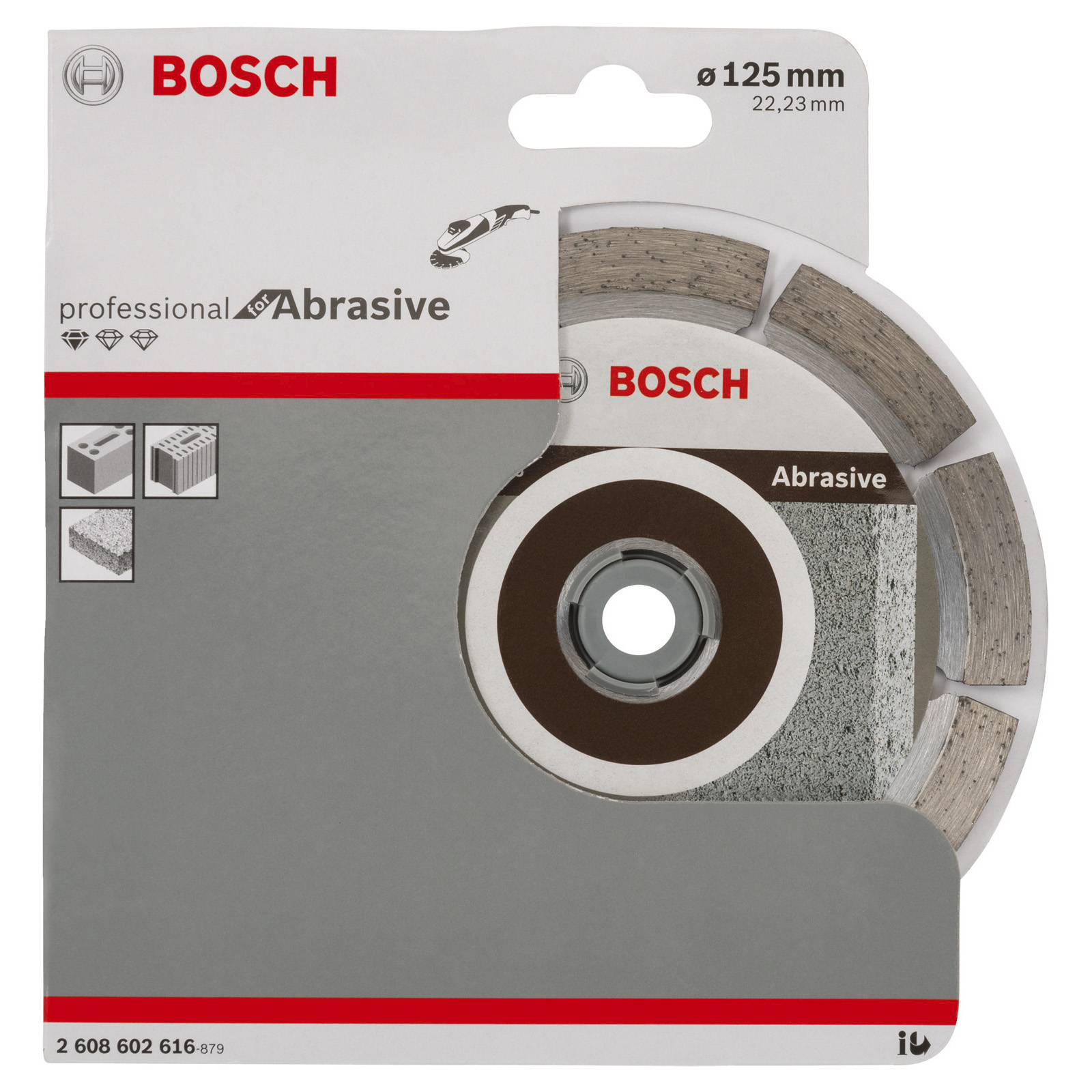 Bosch Diamanttrennscheibe Standard for Abrasive 125x22,23x1,6x10 mm 2608602616