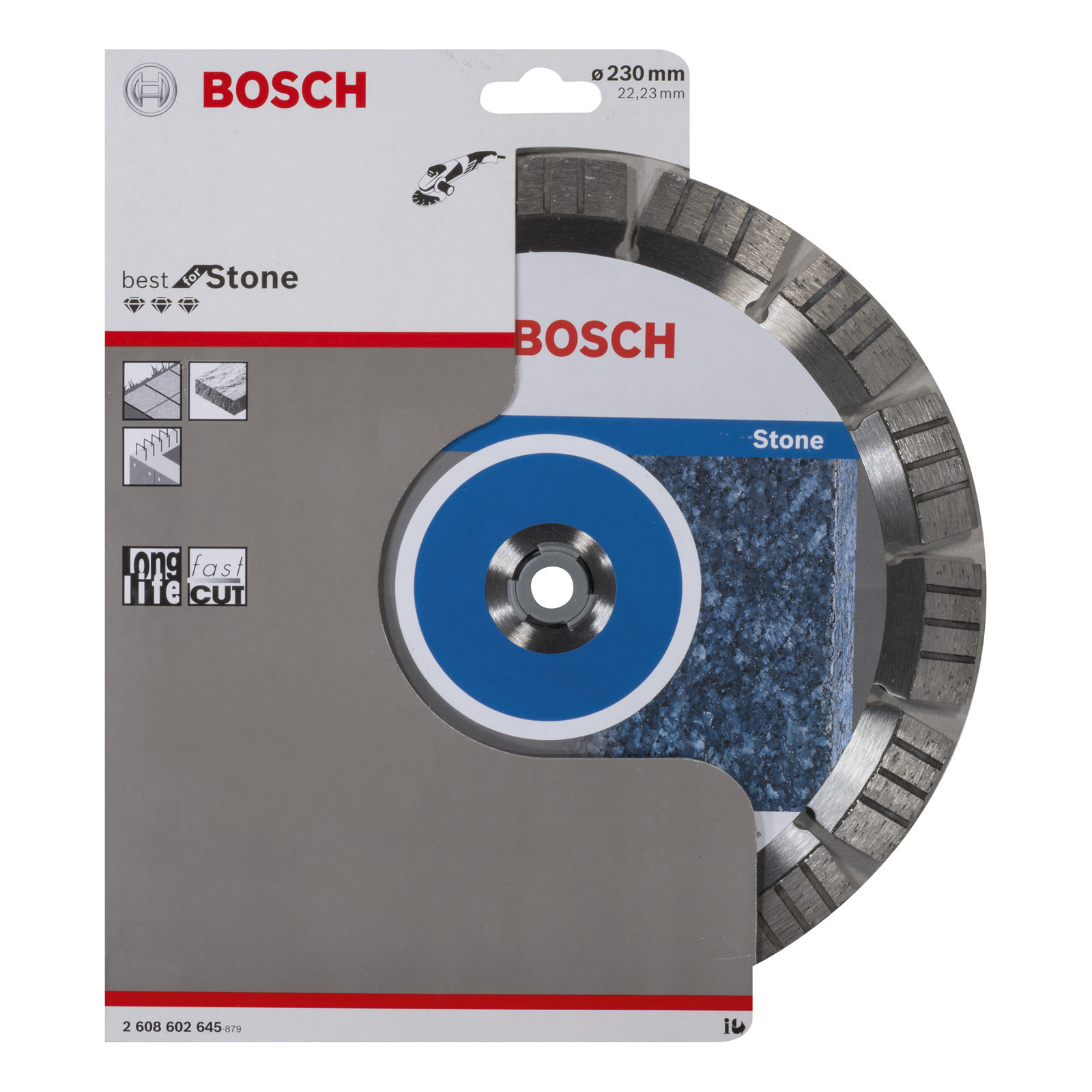 Bosch Diamanttrennscheibe Best for Stone, 230 x 22,23 x 2,4 x 15 mm -2608602645