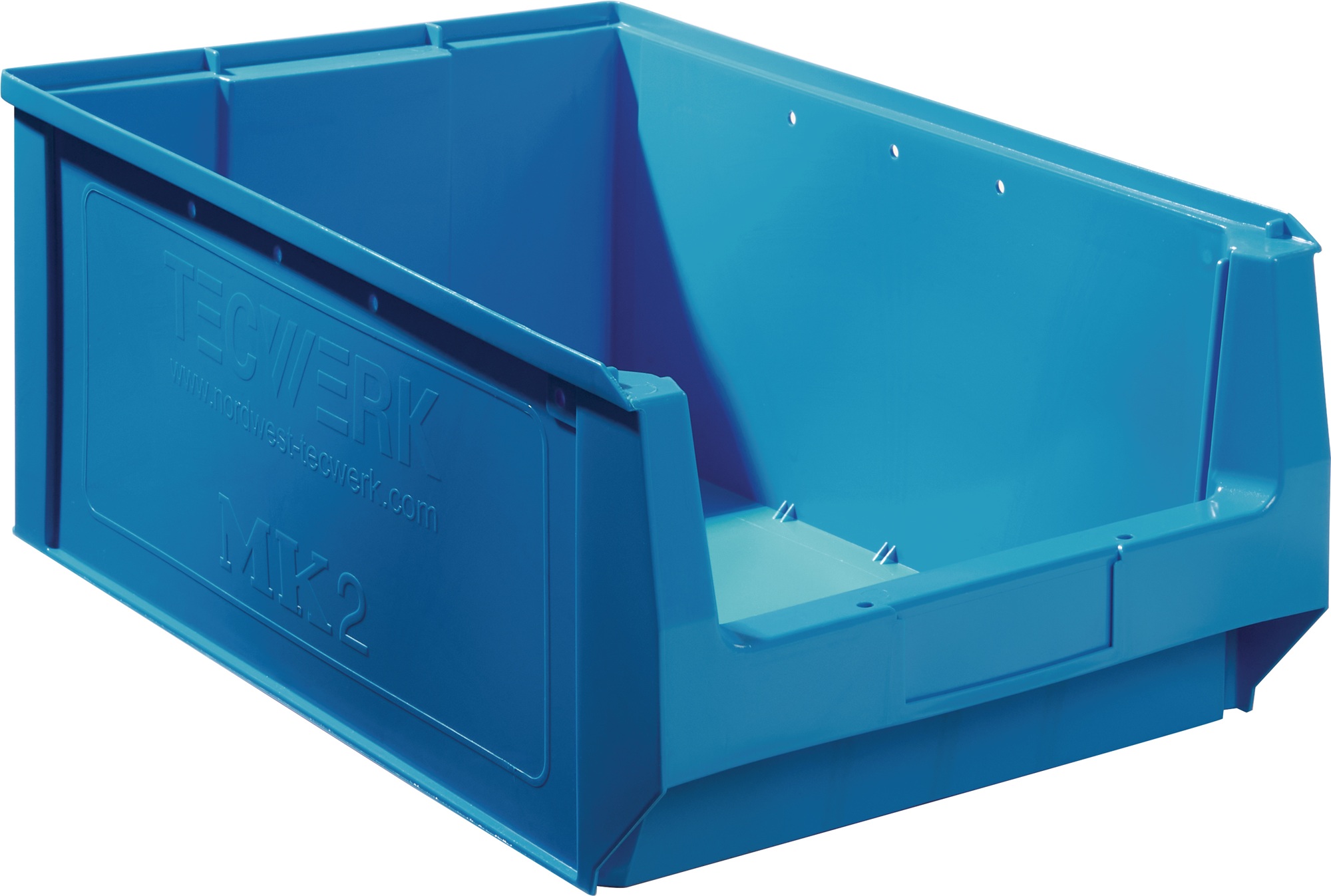 Sichtlagerkasten L500/450xB310xH200mm PE blau TECWERK