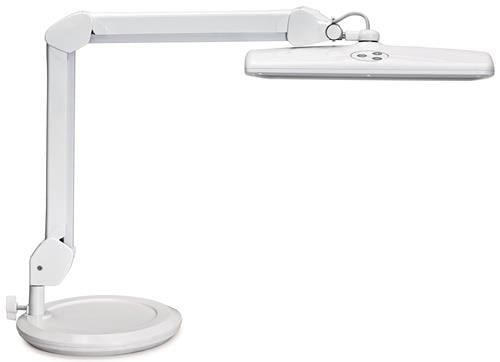 Schreibtischleuchte Metall/Kunststoff weiß H.460mm Standfuß LED MAUL