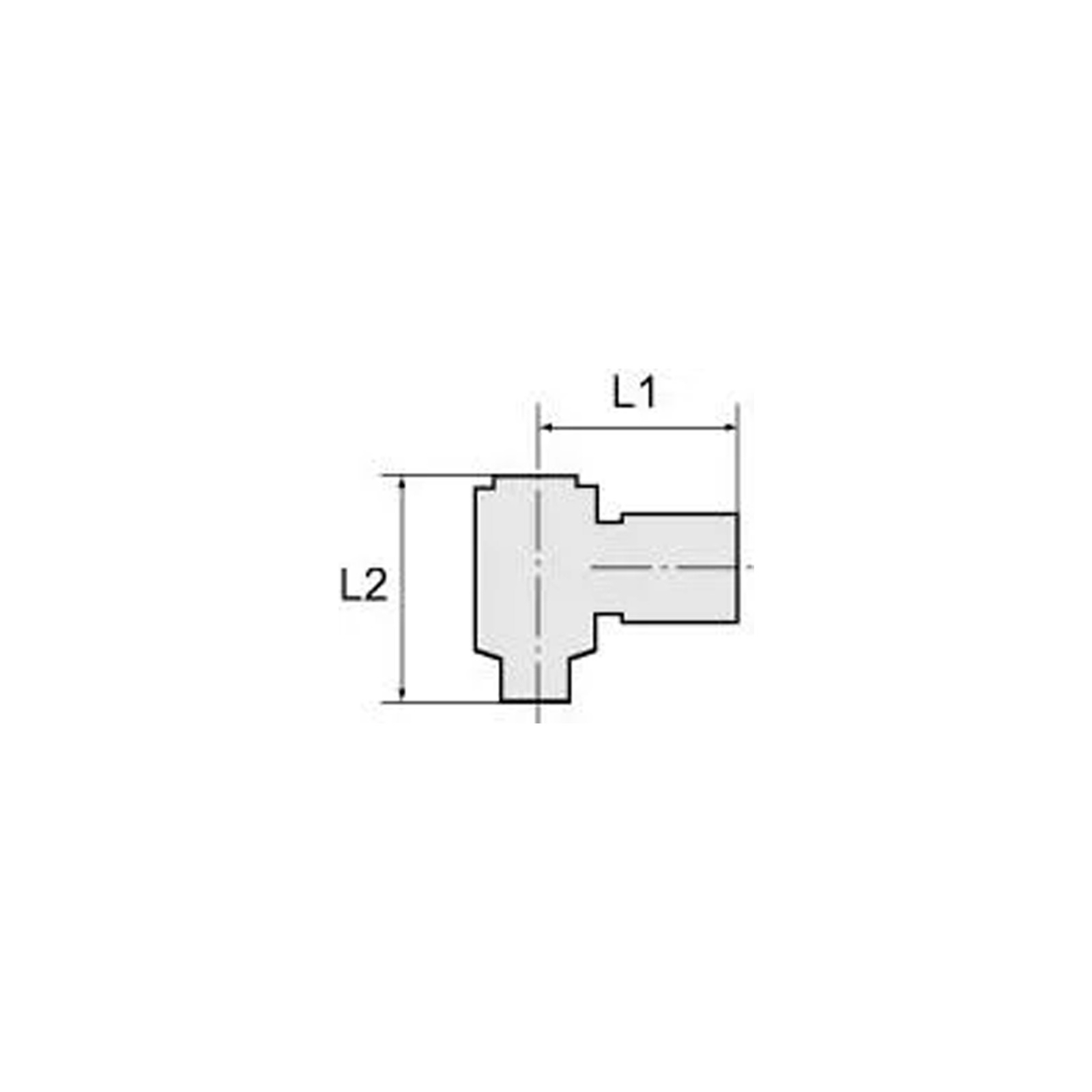 Riegler L-Steckverschraubung Blaue Serie AG R 1/2″ SW 21 mm m. Gewindebesch. drehb. kon. 10 mm - 109295