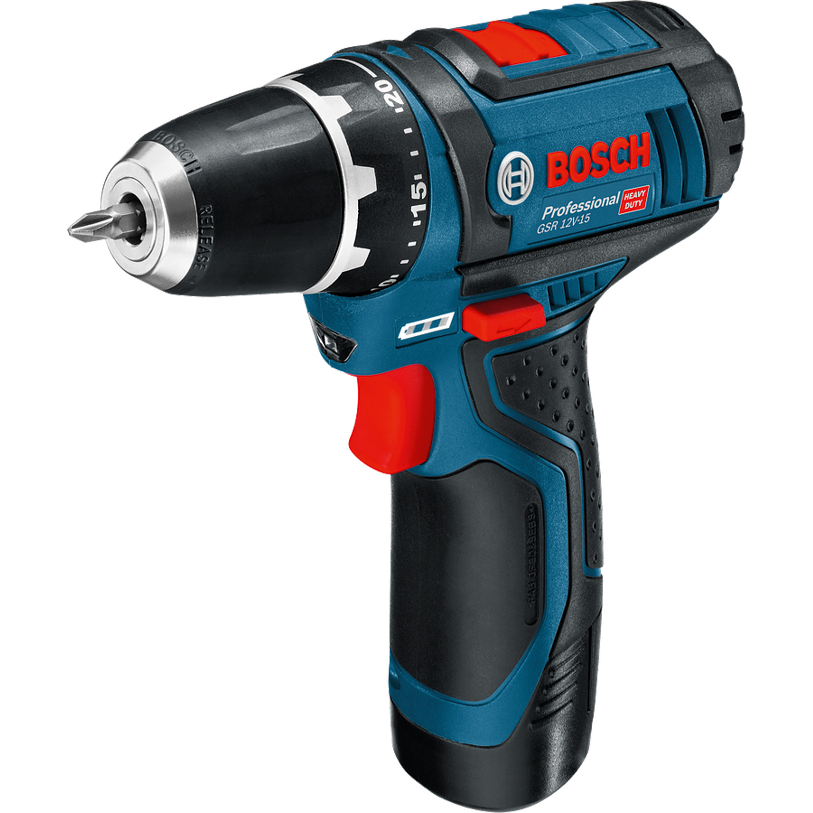 Bosch Combo Kit Set mit 2 12V-Werkzeugen GSR 12V-15 + GWS 12V-76 / 2x 2,0 Ah Akku + Ladegerät in L-Boxx - 0615990N2U