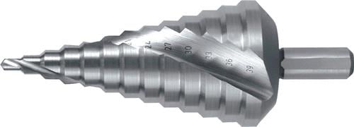 RUKO Stufenbohrer HSS spiralgenutet mit Kreuzanschliff Ø 4 - 39 mm - 101056/RUKO
