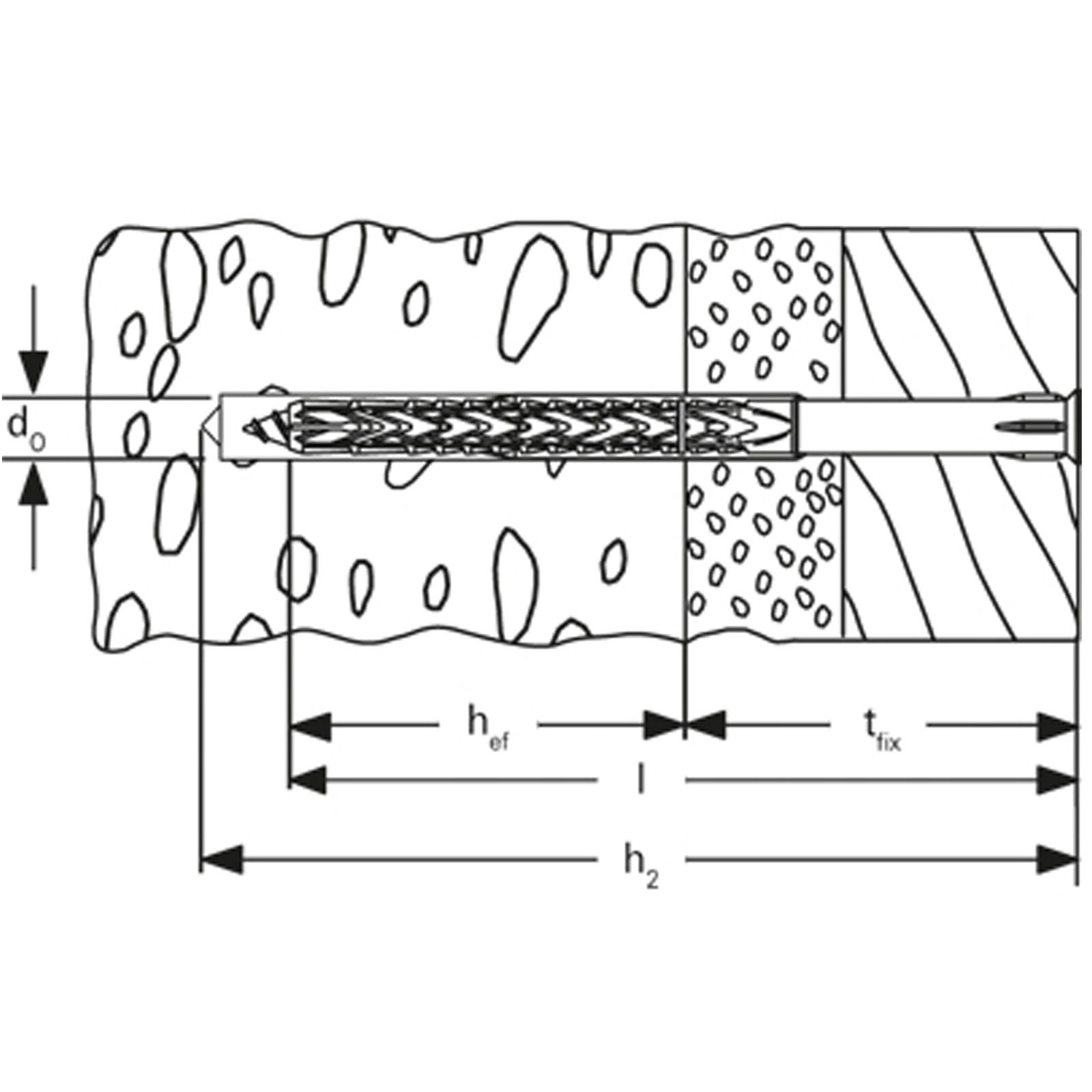 Fischer 50x Langschaftdübel SXRL 10 x 80 mm FUS Sechskantschraube mit U-Scheibe - 522719